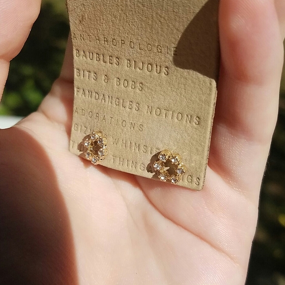 Anthropologie circle post earrings - Picture 4 of 6